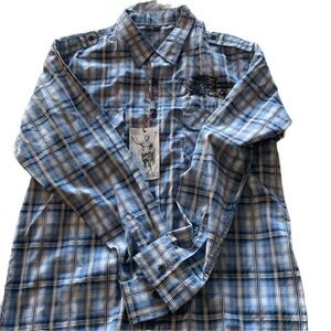 VERCHO men’s large long sleeve button up, nwt